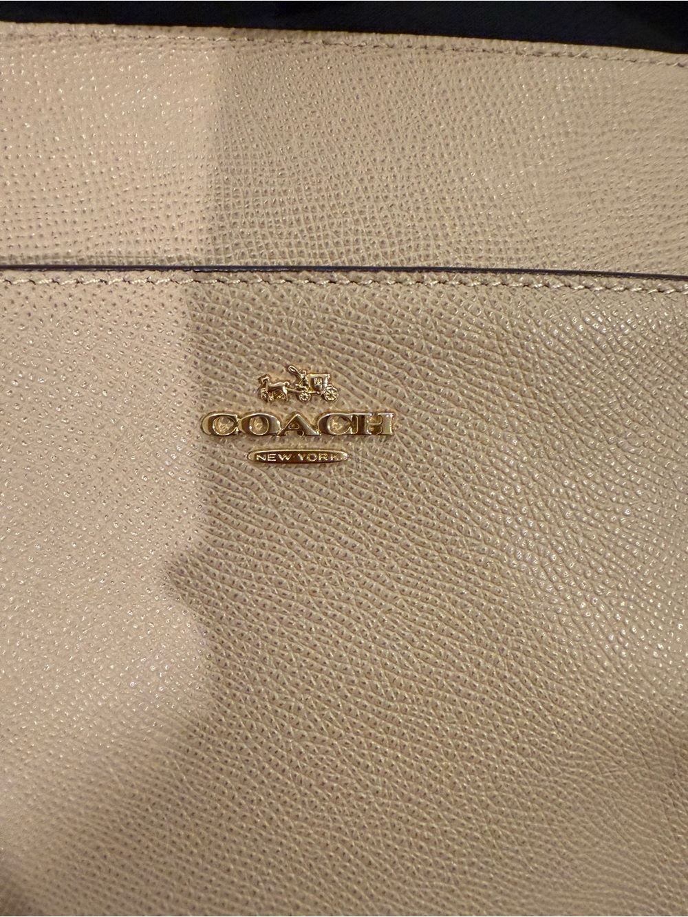Coach Kitt Messenger Pebbled Leather Crossbody in Cream - Picture 3 of 7